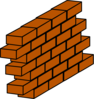 Orange Brick Wall Clip Art